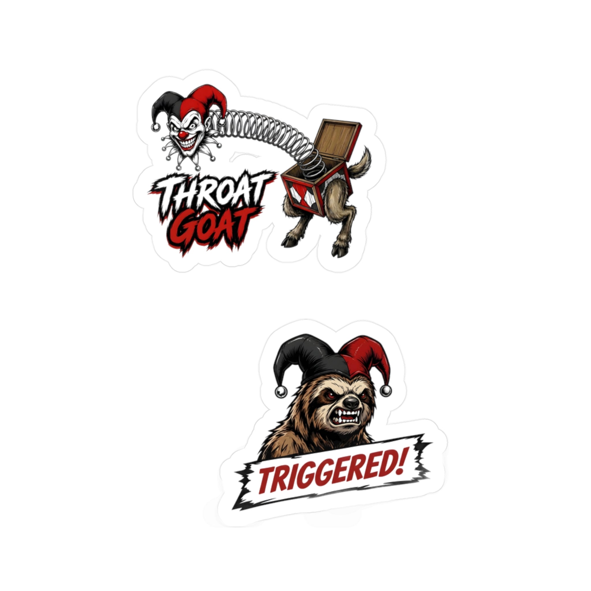 Shyftee "Throat Goat + Triggered" Stickers (Red)