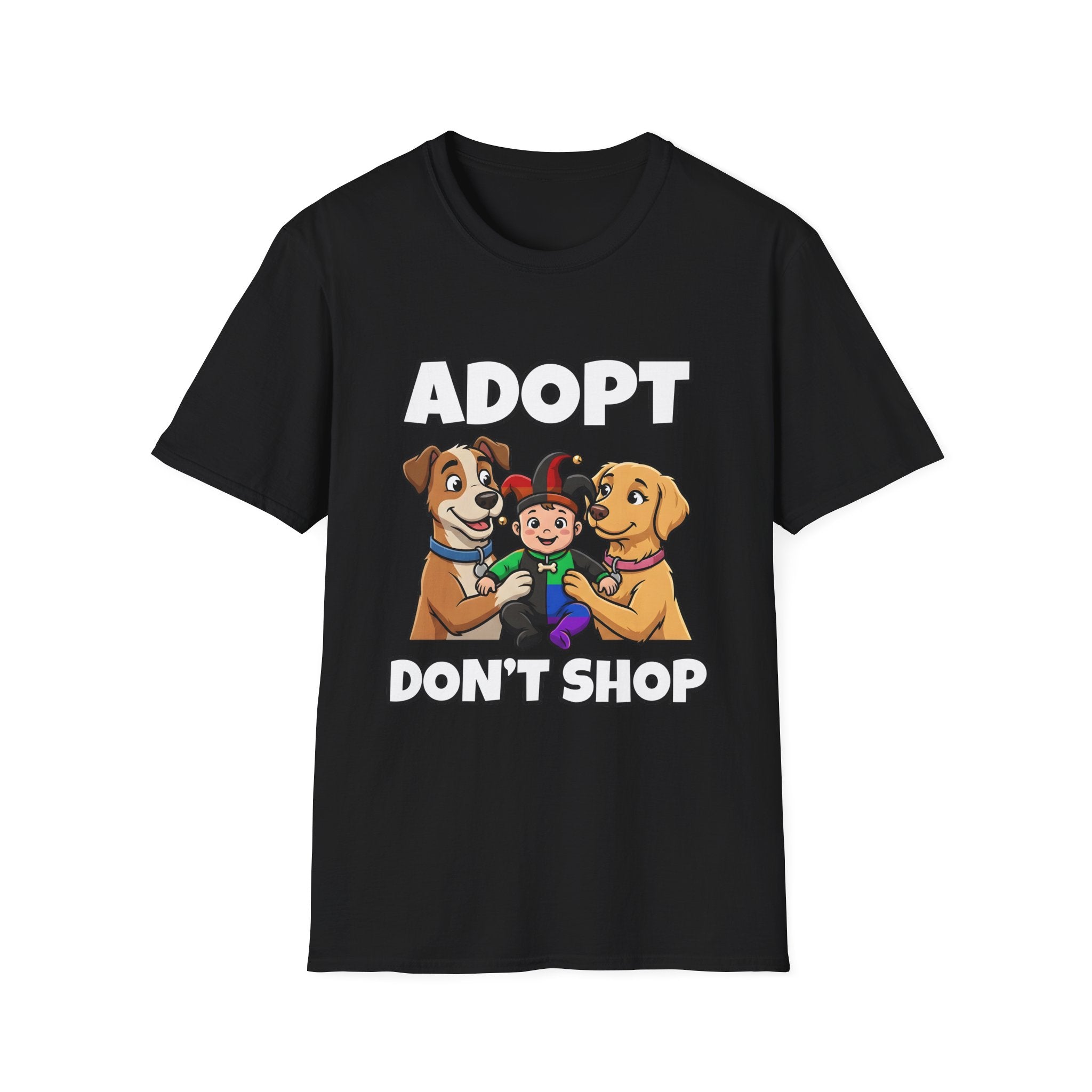 Shyftee "Adopt Don't Shop" Tee (Pride-Inspired)