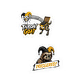 Shyftee "Throat Goat + Triggered" Stickers (Yellow)