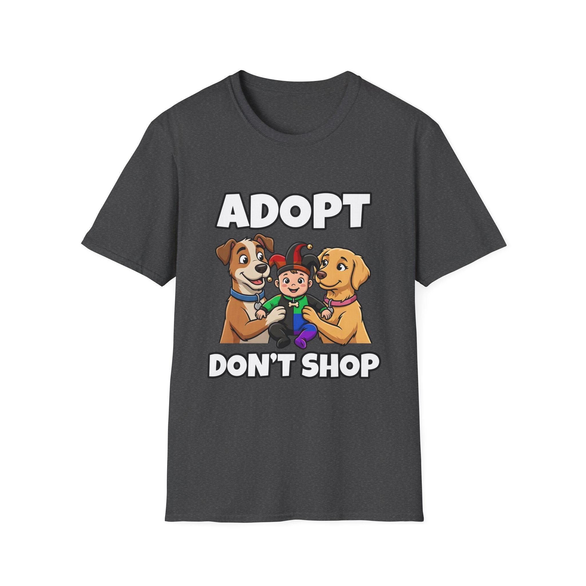 Shyftee "Adopt Don't Shop" Tee (Pride-Inspired)