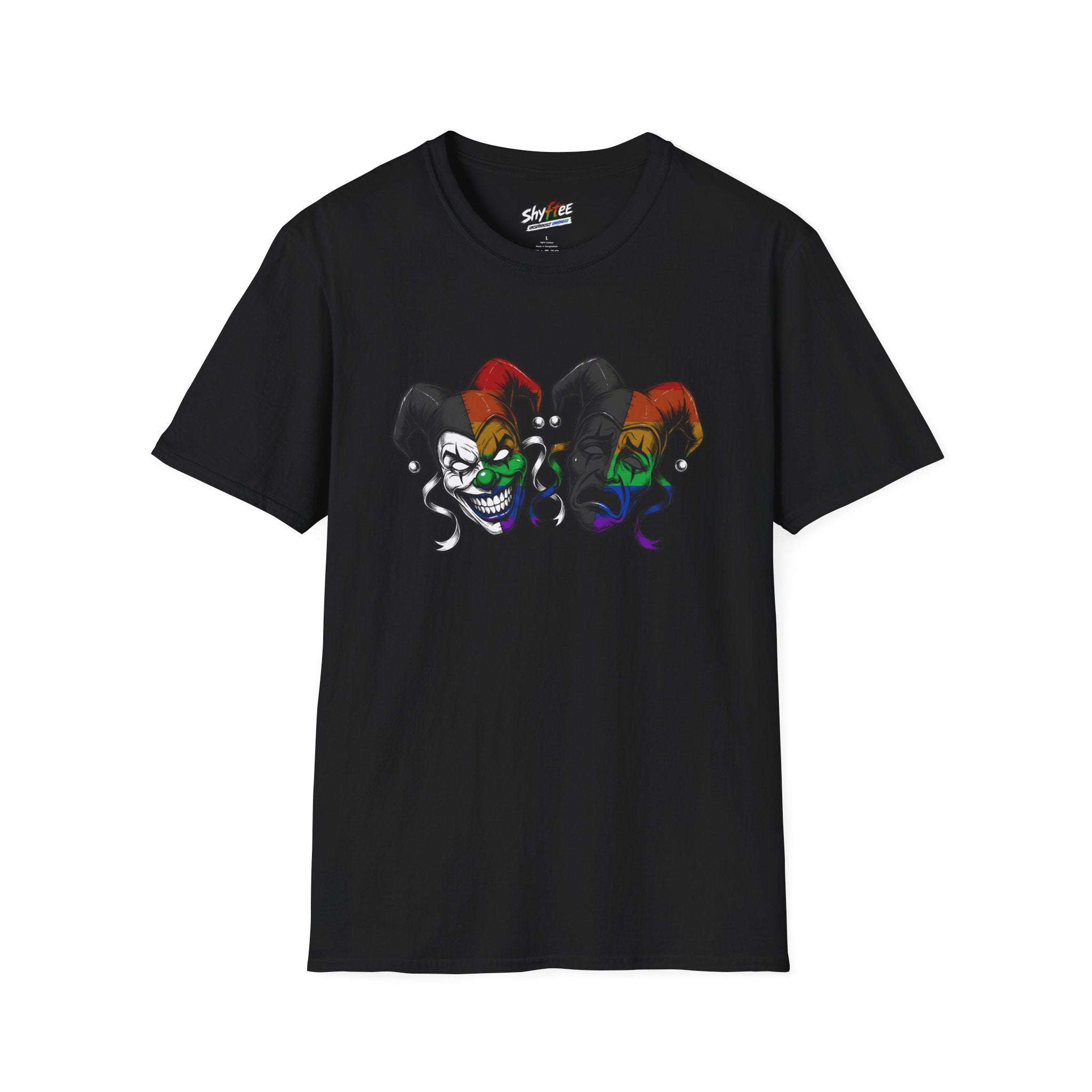 Shyftee "Comedy & Tragedy" Tee (Pride-Inspired)