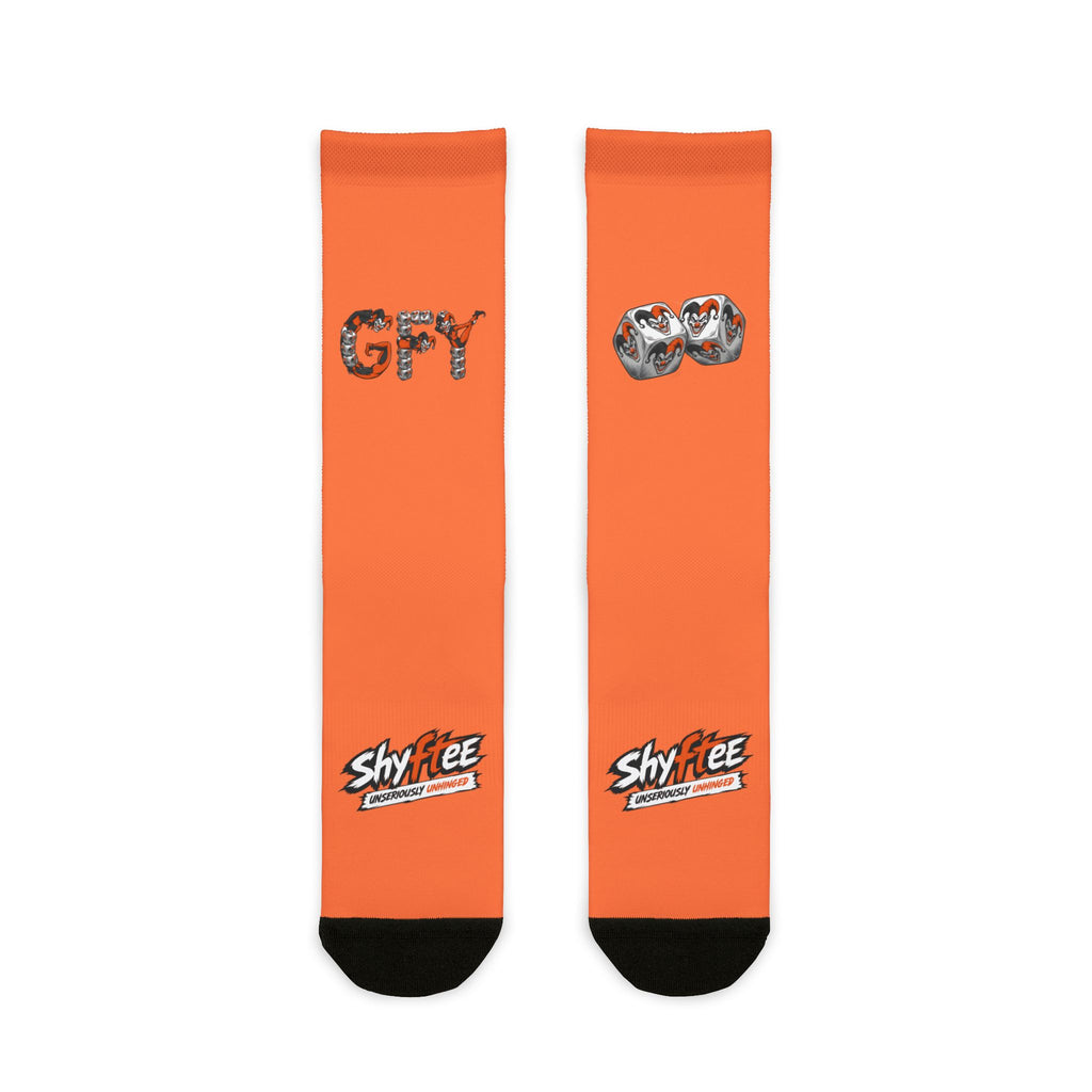 Shyftee "Gambler" Crew Socks (Orange)