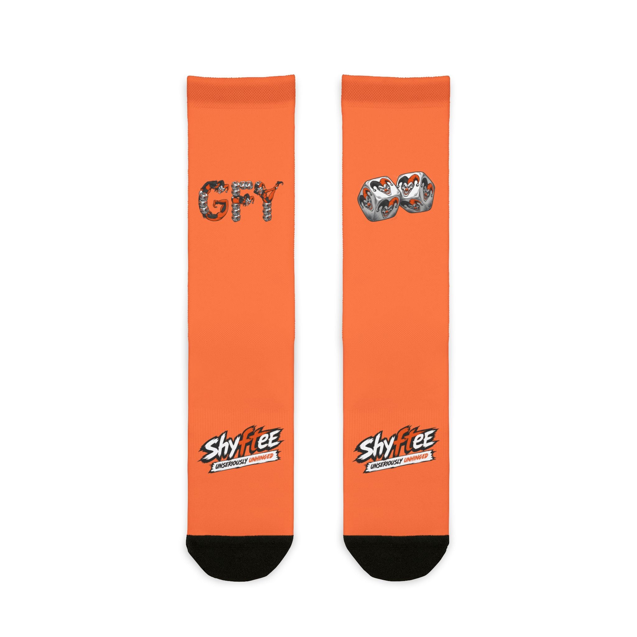 Shyftee "Gambler" Crew Socks (Orange)