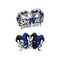 Shyftee Dice Logo + Comedy and Tragedy Stickers (Blue)
