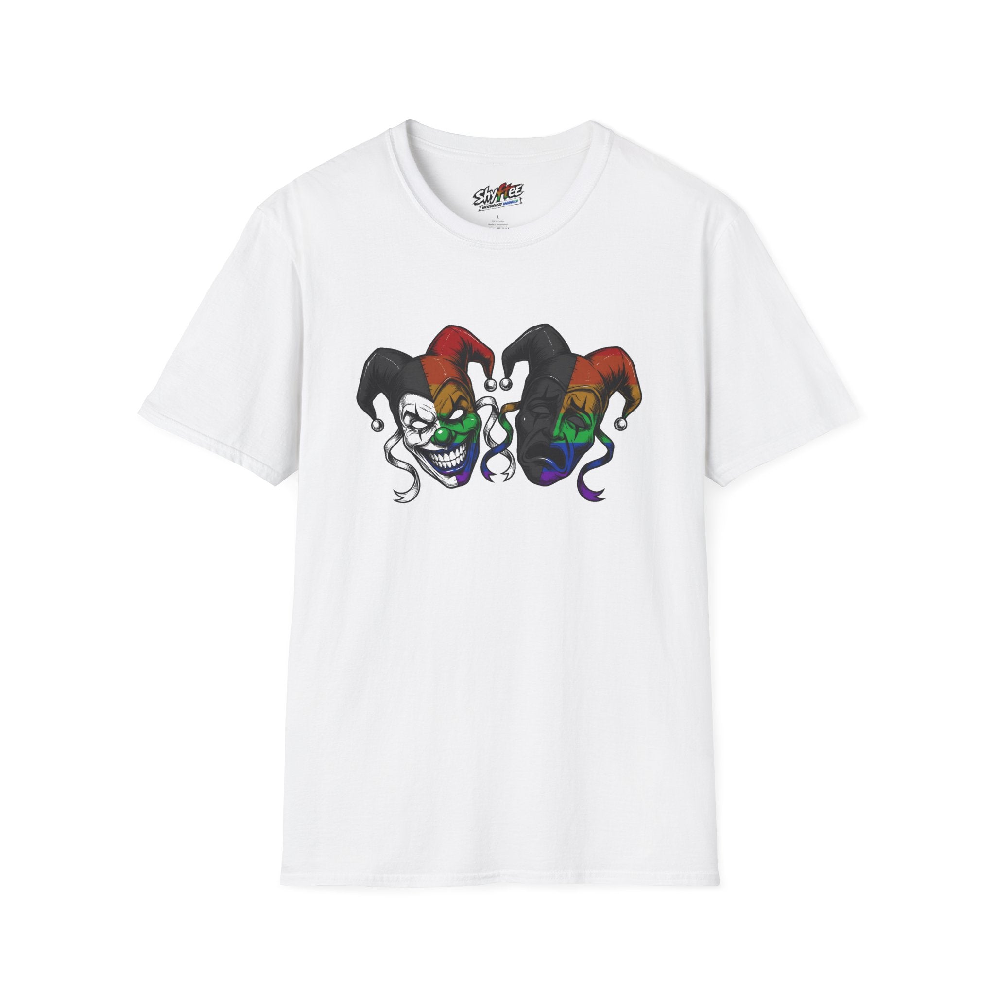 Shyftee "Comedy & Tragedy" Tee (Pride-Inspired)
