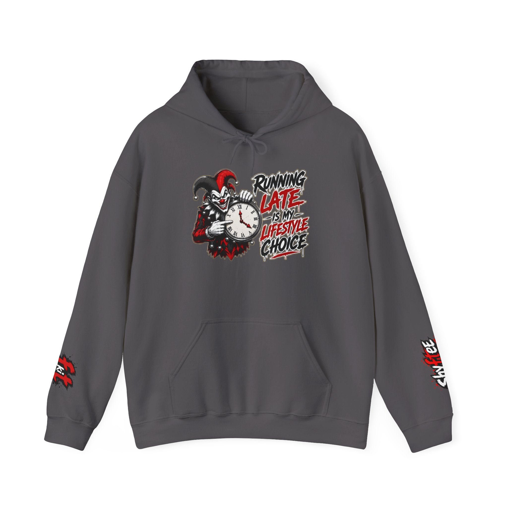 Shyftee "Late is my Lifestyle" Hoodie (Red)