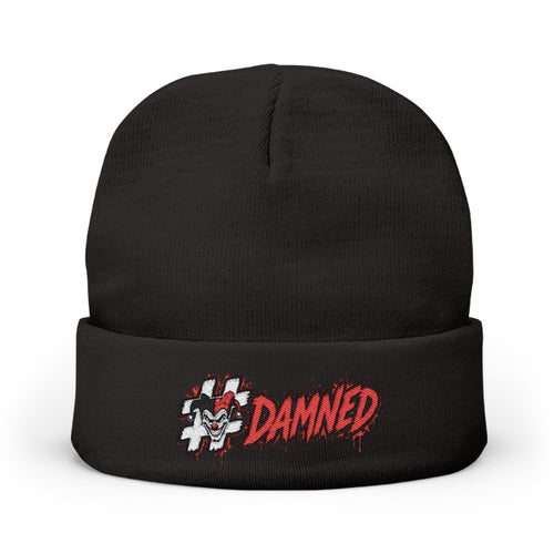 Shyftee "#Damned" Knit Beanie (Red)