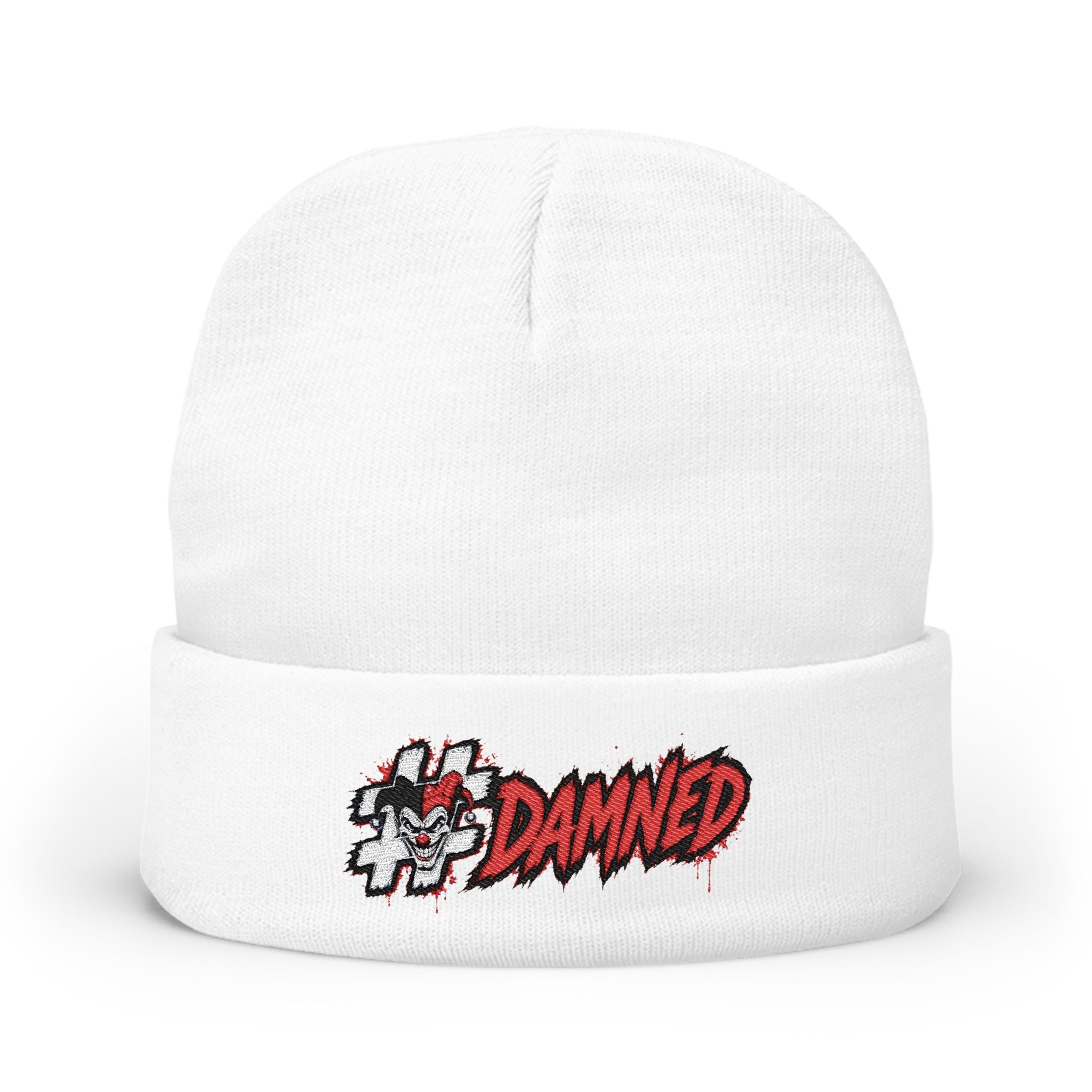 Shyftee "#Damned" Knit Beanie (Red)