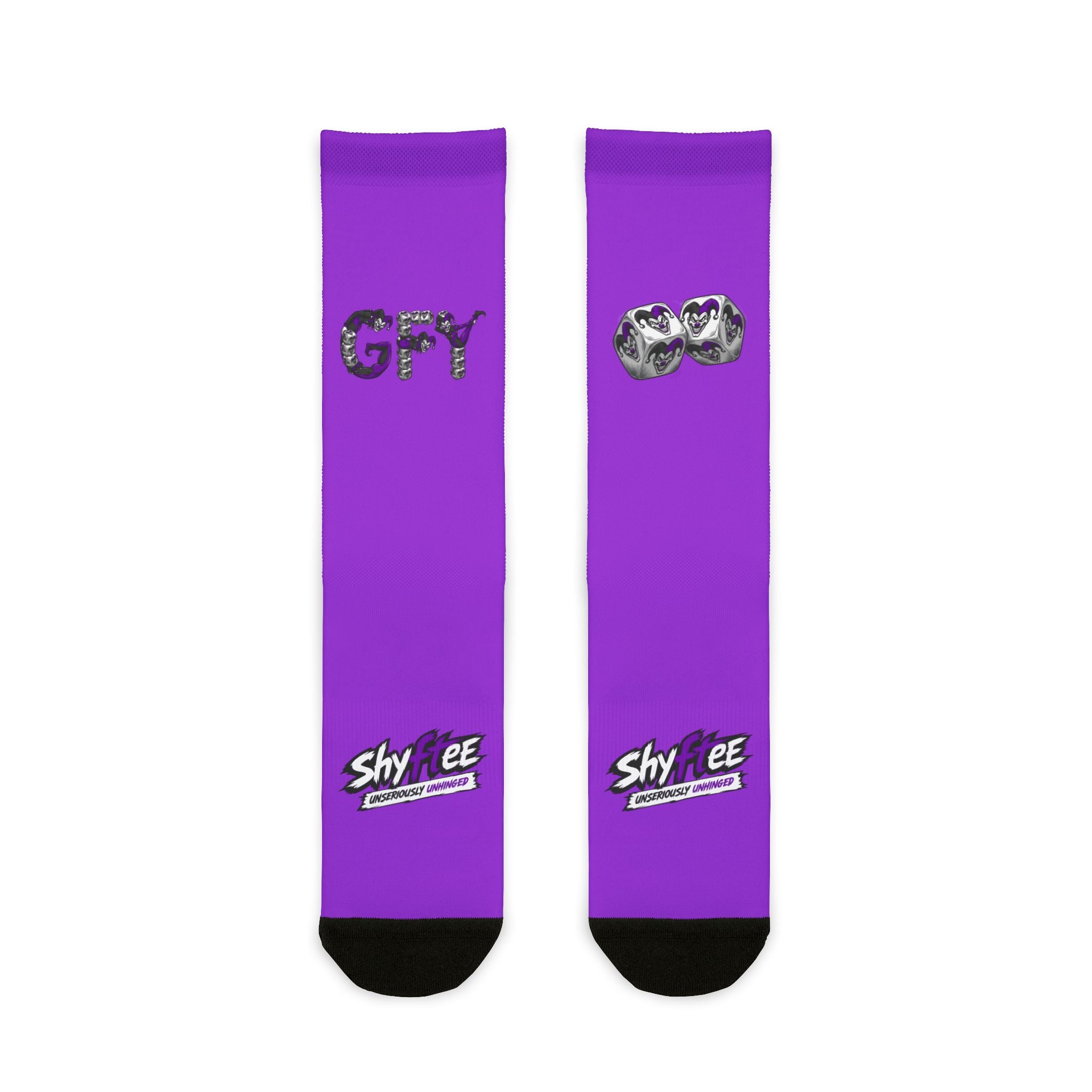 Shyftee "Gambler" Crew Socks (Purple)