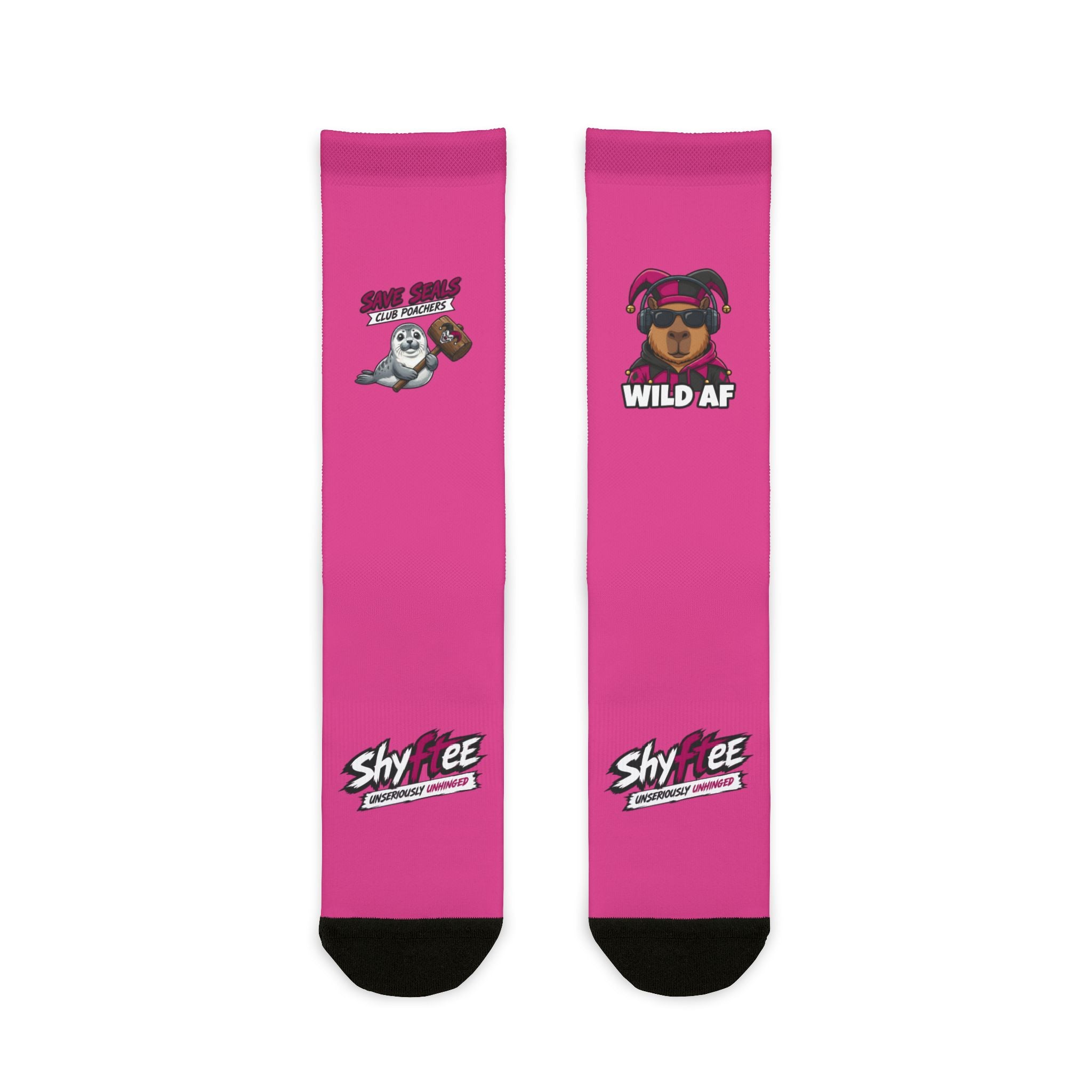 Shyftee "Sidekick" Crew Socks (Pink)