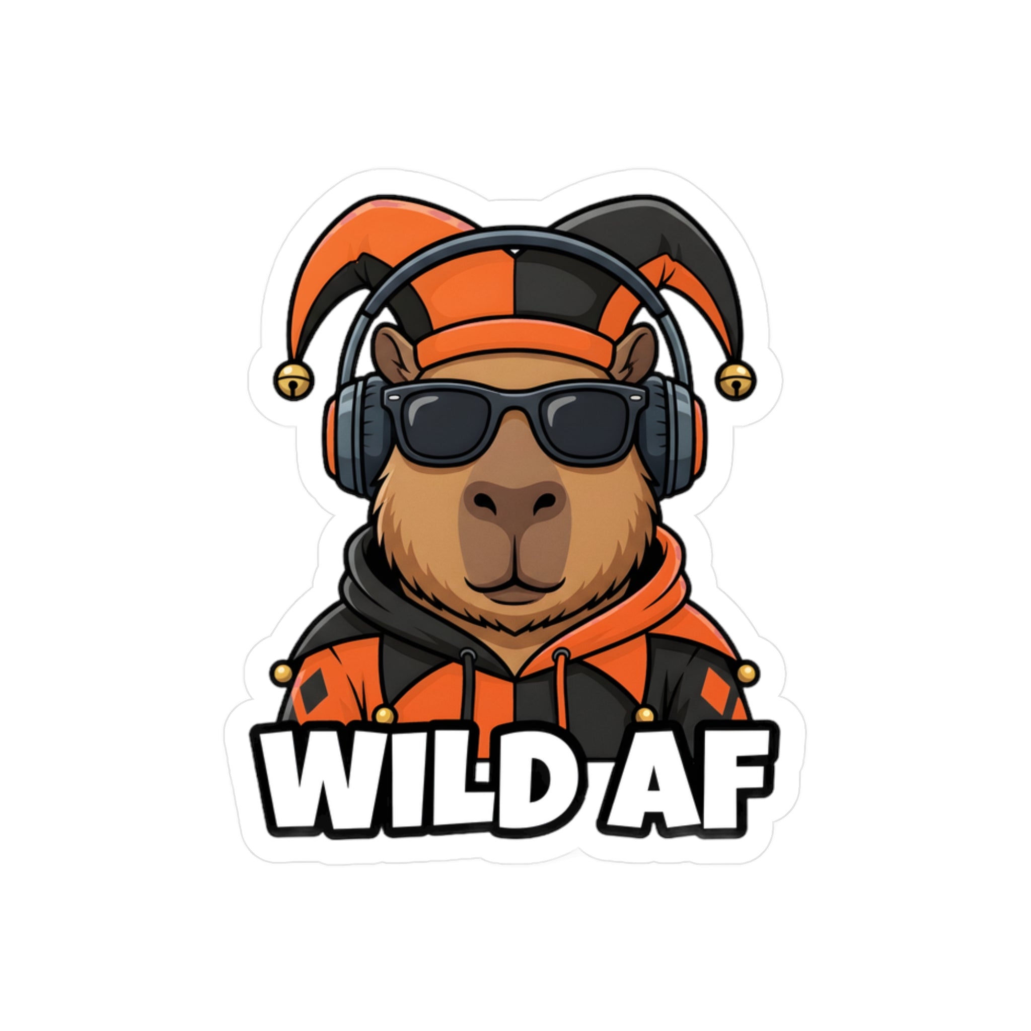 Shyftee "Wild AF" Sticker (Orange)