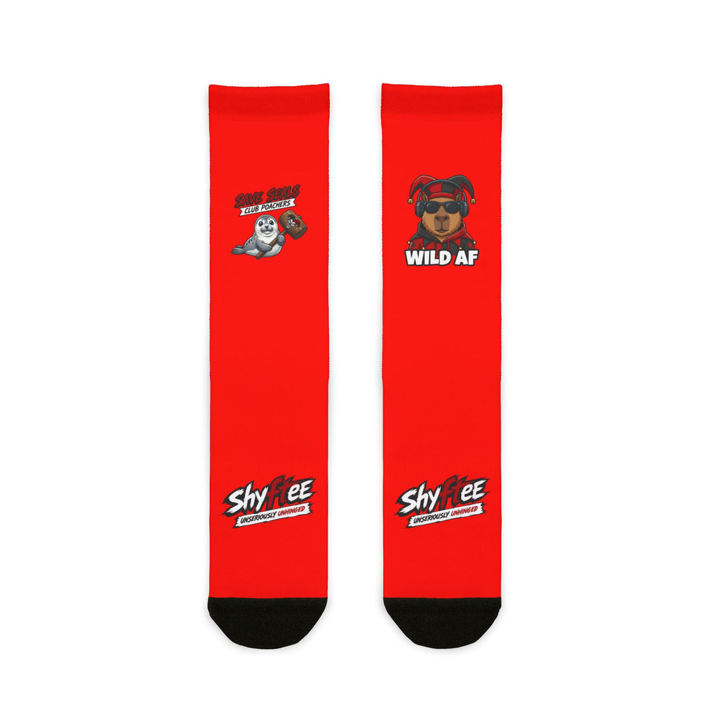 Shyftee "Sidekick" Crew Socks (Red)