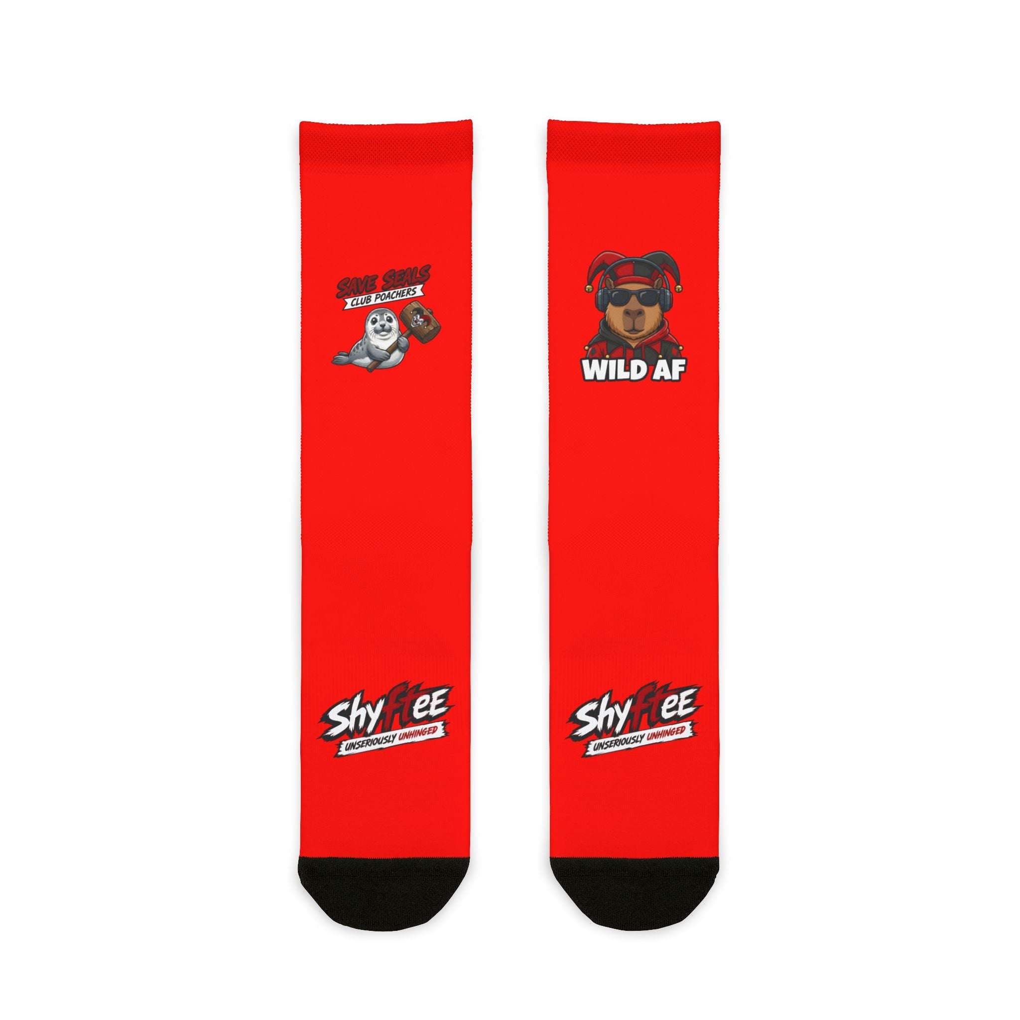 Shyftee "Sidekick" Crew Socks (Red)