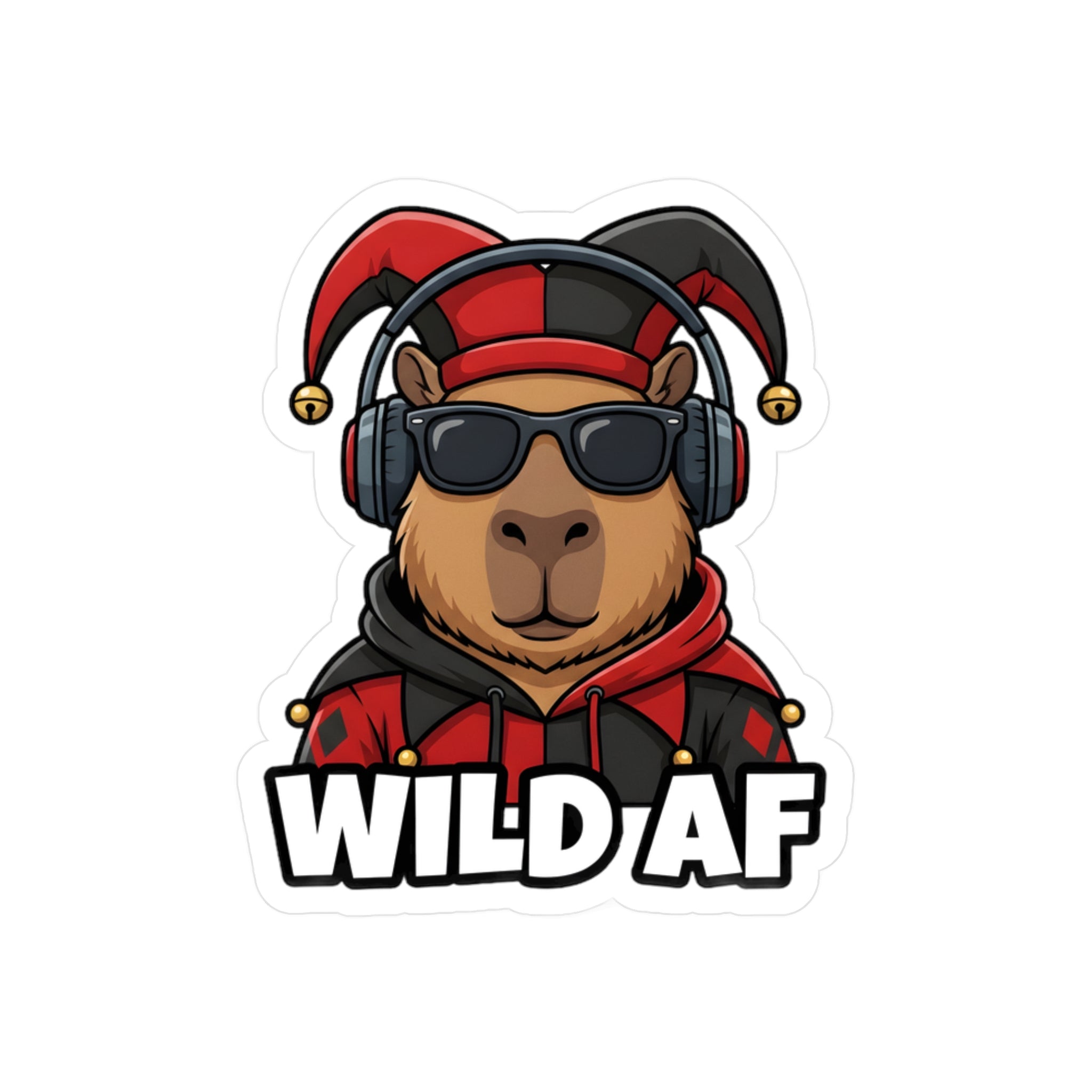 Shyftee "Wild AF" Sticker (Red)