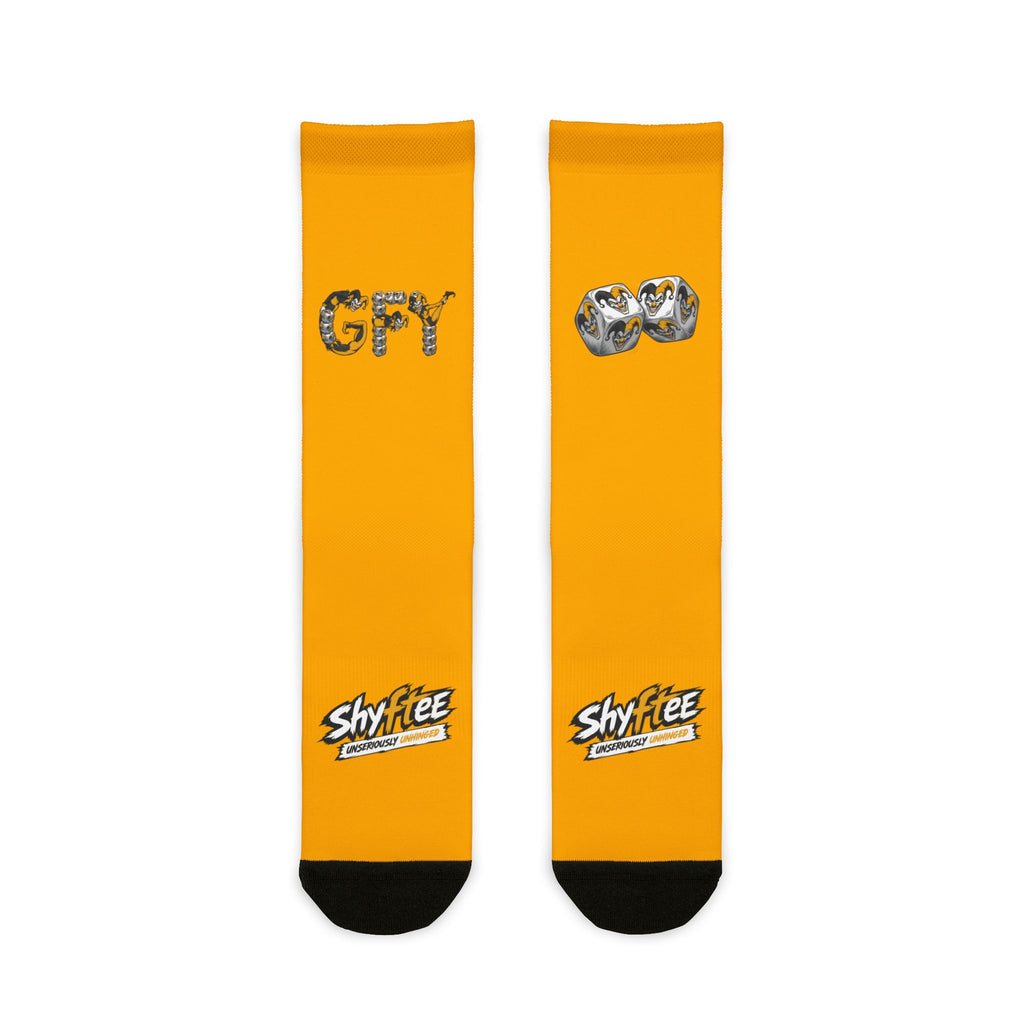 Shyftee "Gambler" Crew Socks (Yellow)