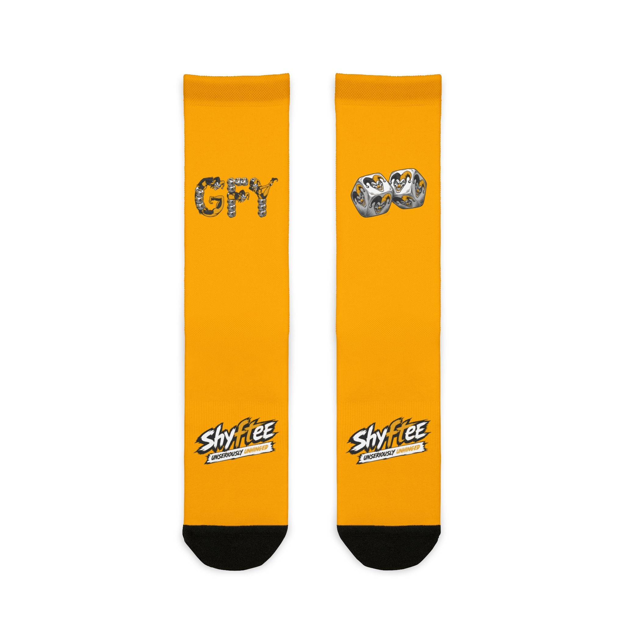 Shyftee "Gambler" Crew Socks (Yellow)