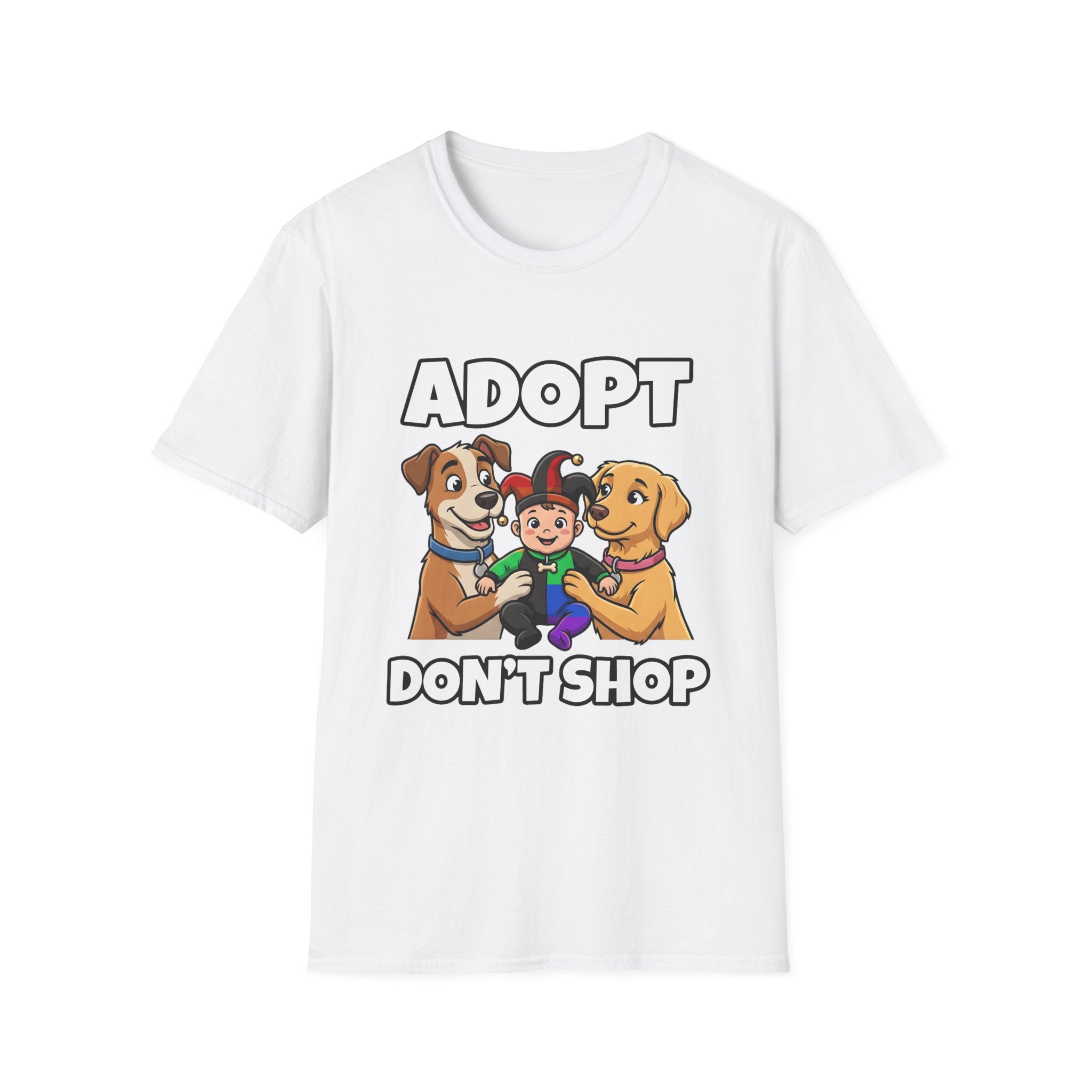 Shyftee "Adopt Don't Shop" Tee (Pride-Inspired)