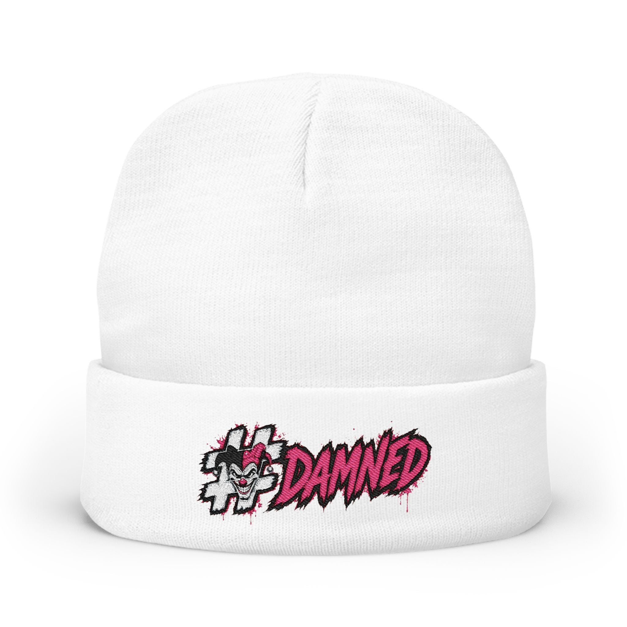 Shyftee "#Damned" Knit Beanie (Pink)
