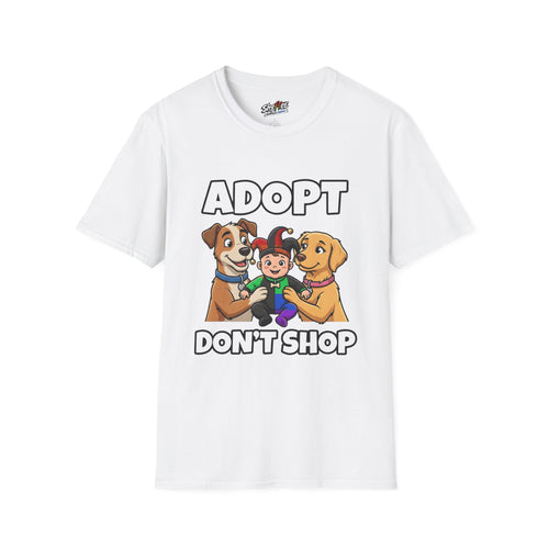 Shyftee "Adopt Don't Shop" Tee (Pride-Inspired)