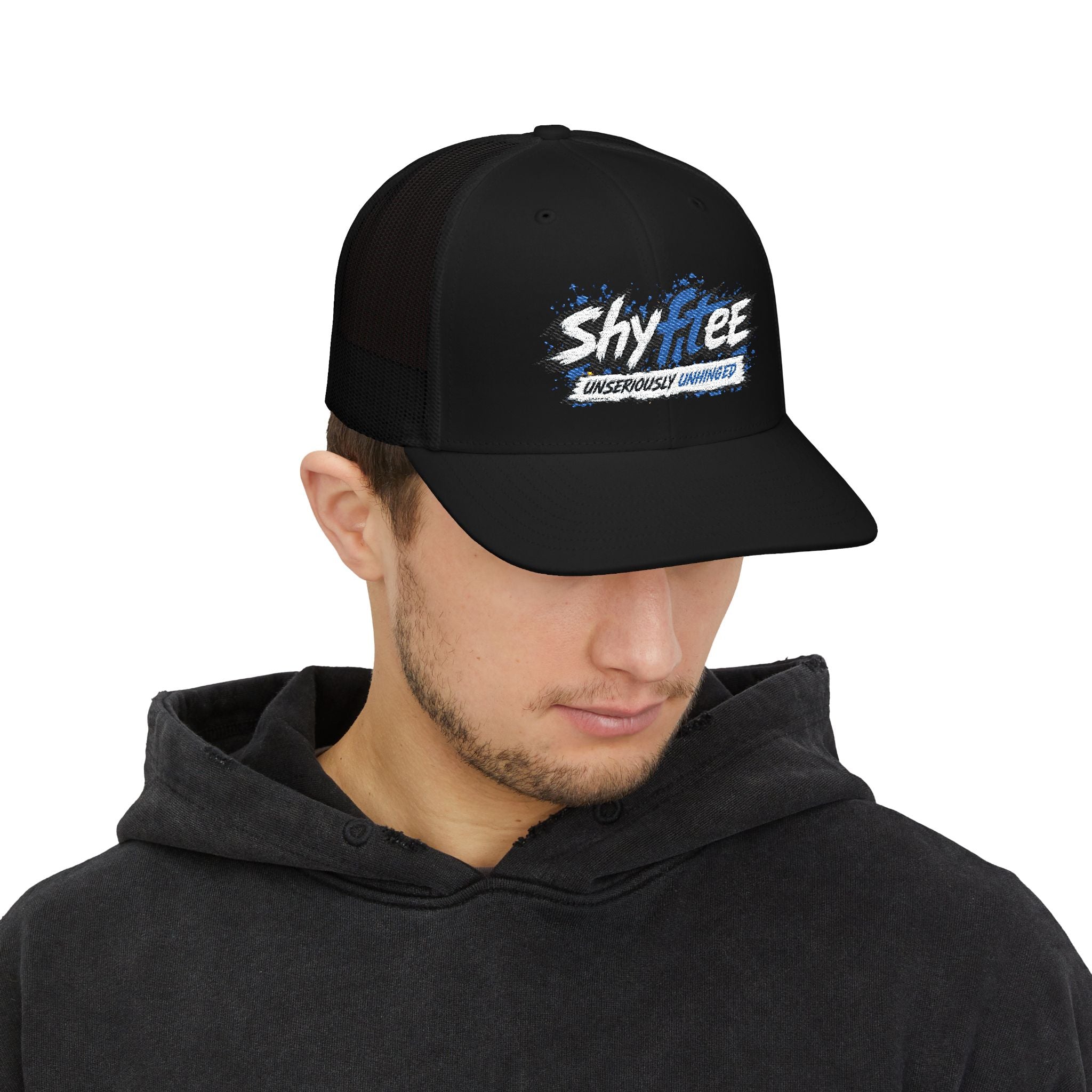 Shyftee "Unseriously Unhinged" Trucker Hat (Blue)