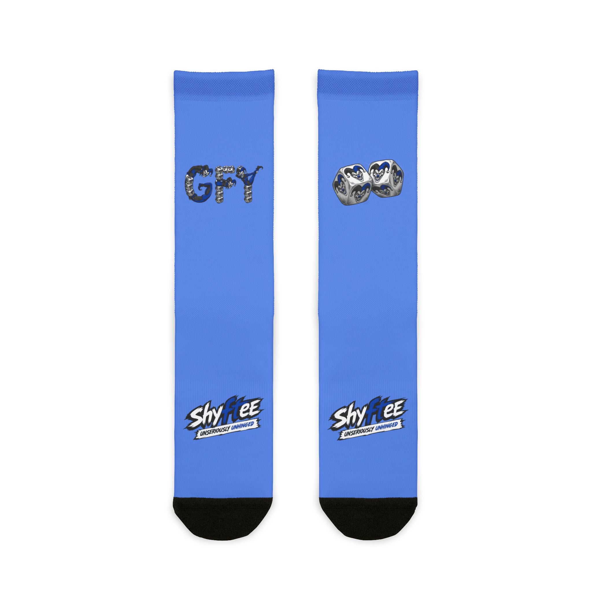 Shyftee "Gambler" Crew Socks (Blue)