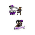 Shyftee "Throat Goat + Triggered" Stickers (Purple)