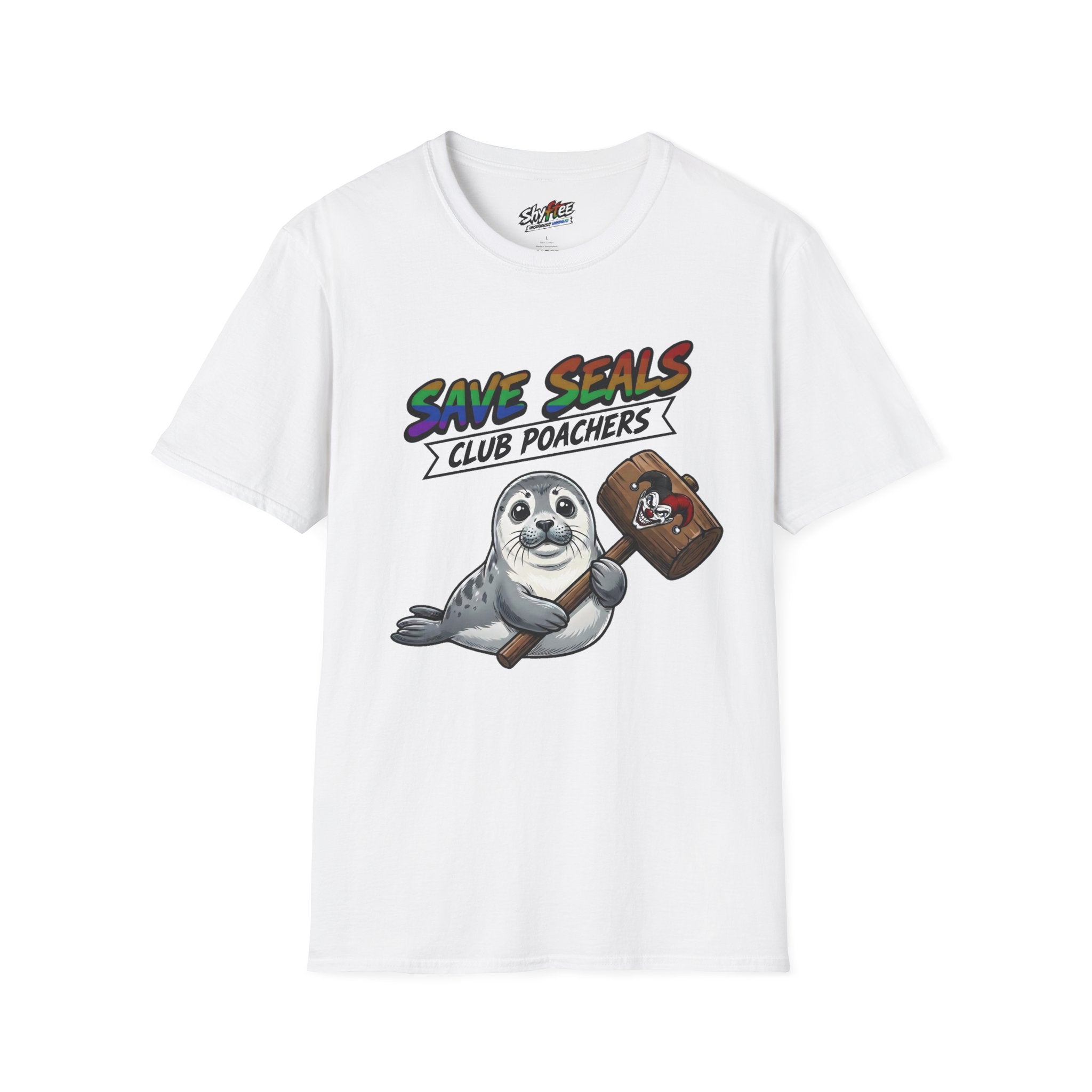 Shyftee "Save Seals - Club Poachers" Tee (Pride-Inspired)
