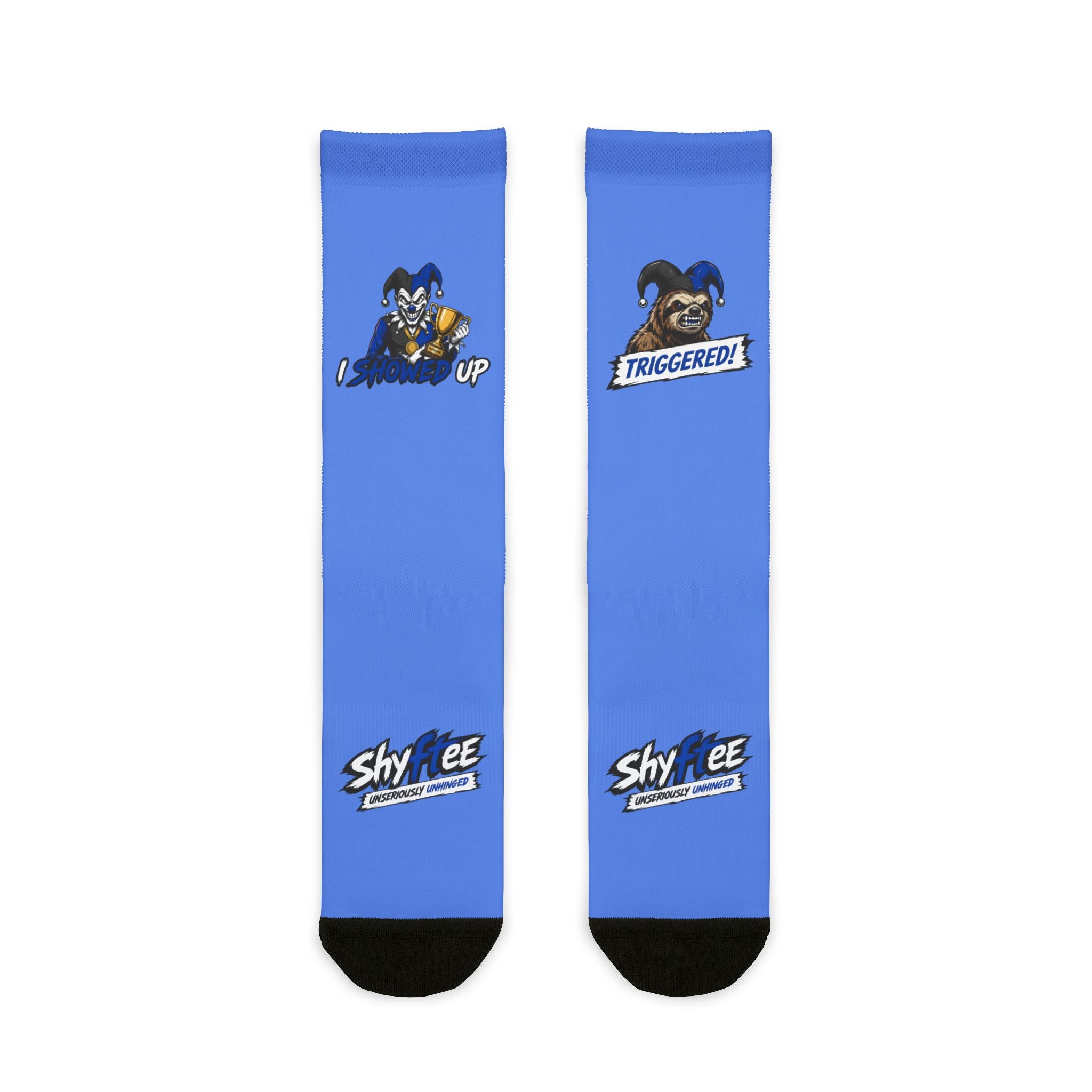 Shyftee "Snowflake" Crew Socks (Blue)