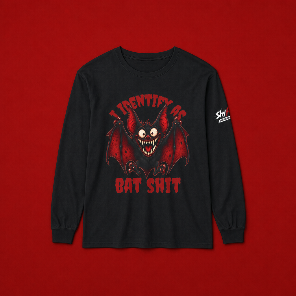Shyftee "I Identify as Bat Shit" Long Sleeve Tee