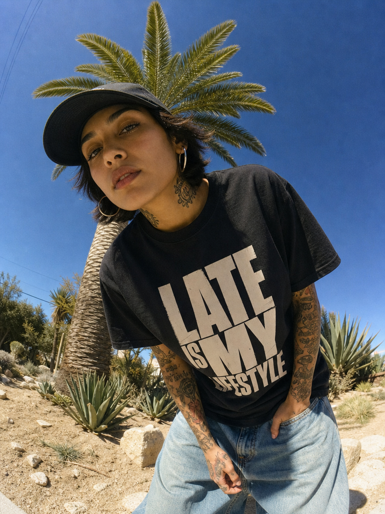 Shyftee "Late is my Lifestyle" Tee