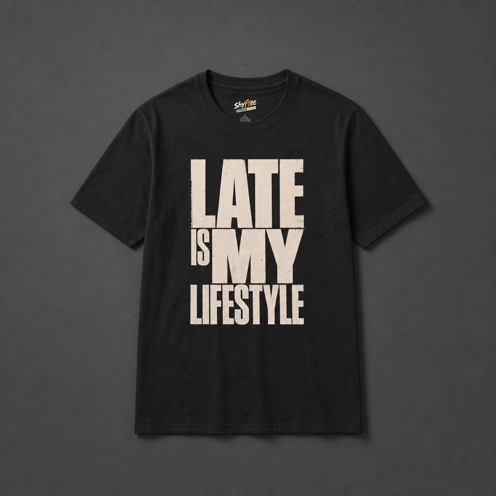 Shyftee "Late is my Lifestyle" Tee