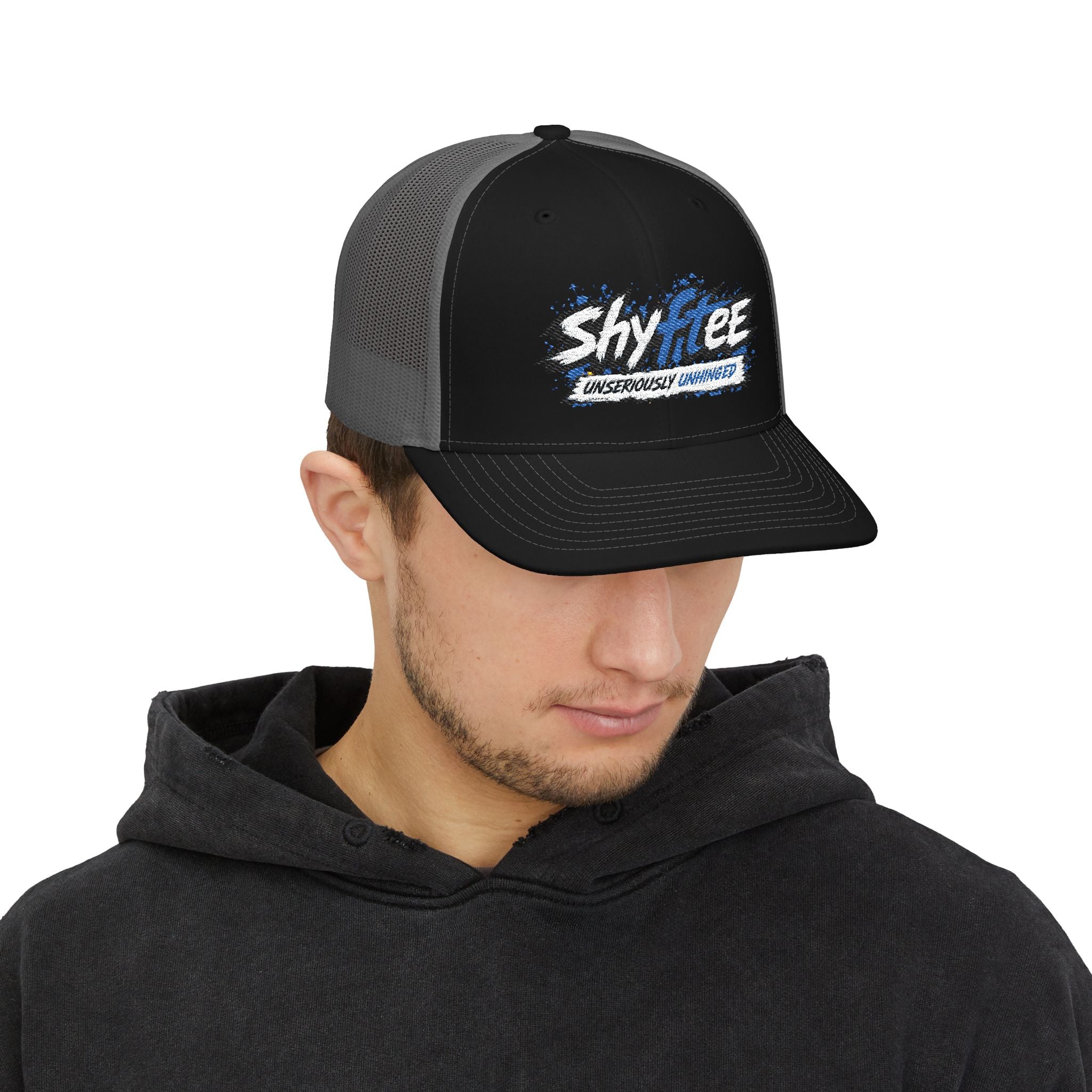 Shyftee "Unseriously Unhinged" Trucker Hat (Blue)
