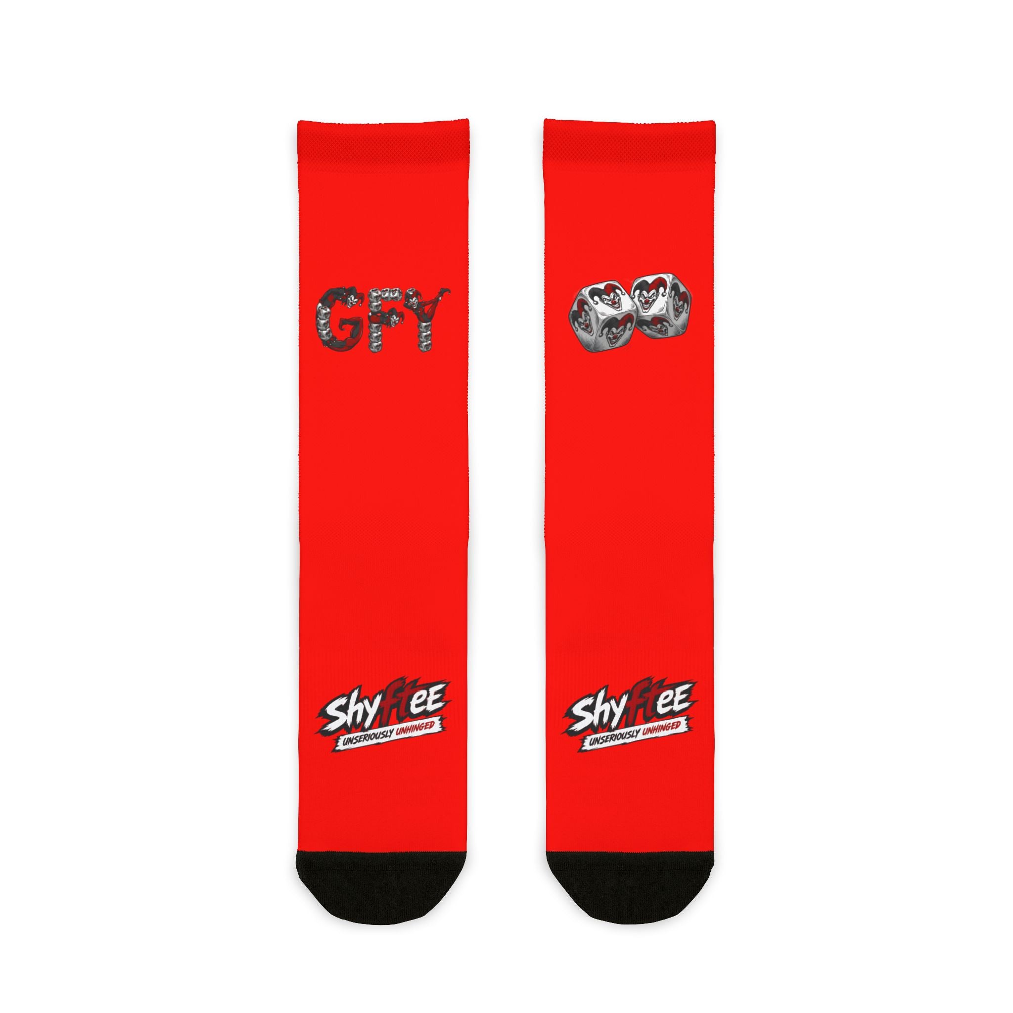 Shyftee "Gambler" Crew Socks (Red)
