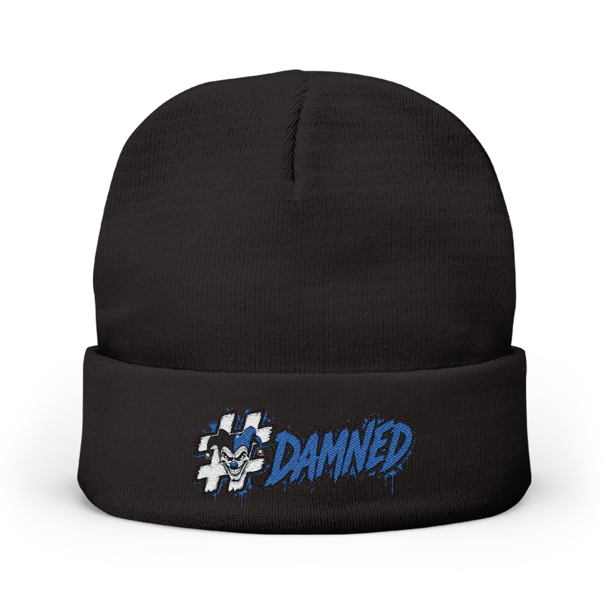 Shyftee "#Damned" Knit Beanie (Blue)