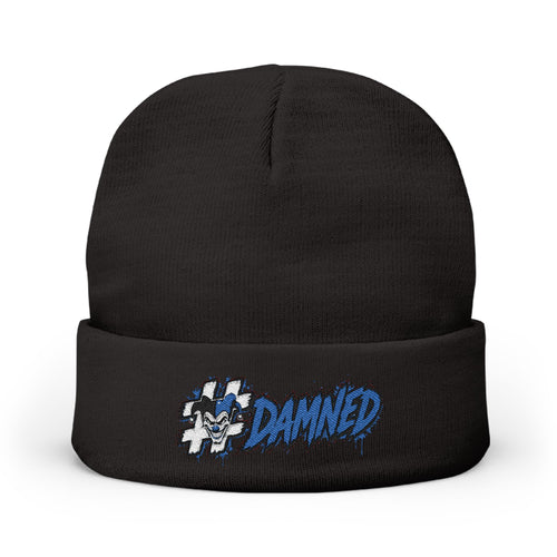 Shyftee "#Damned" Knit Beanie (Blue)