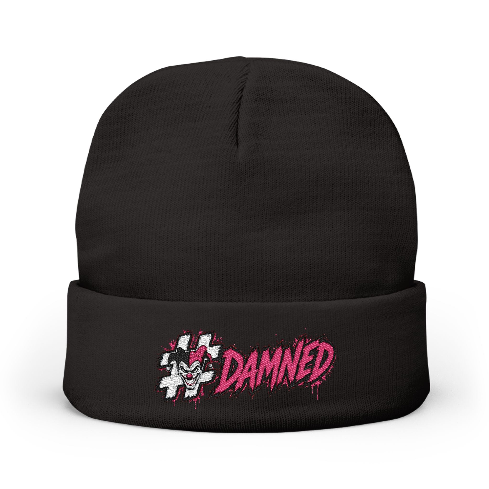 Shyftee "#Damned" Knit Beanie (Pink)