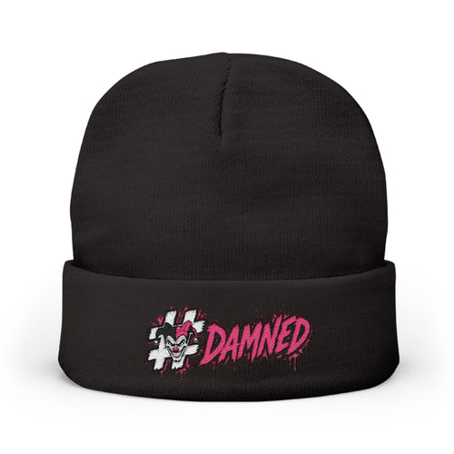 Shyftee "#Damned" Knit Beanie (Pink)