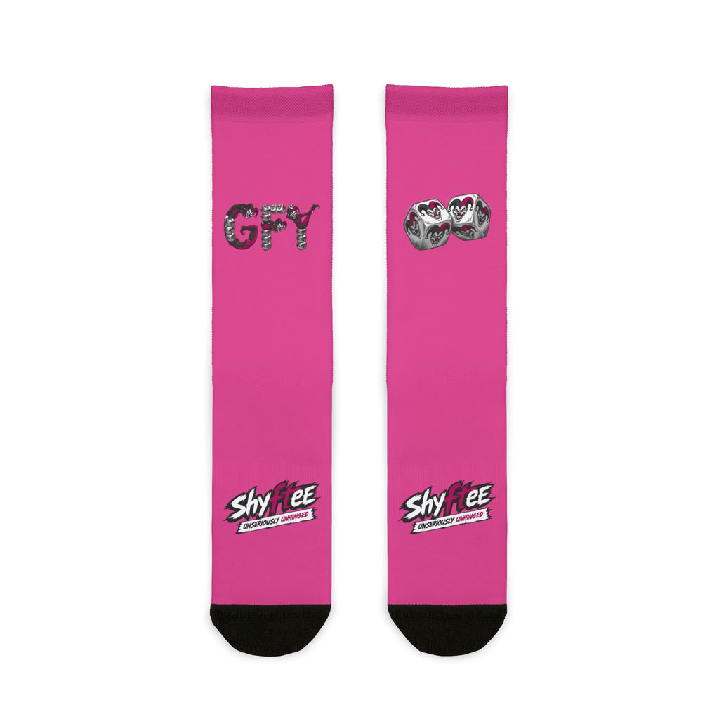 Shyftee "Gambler" Crew Socks (Pink)