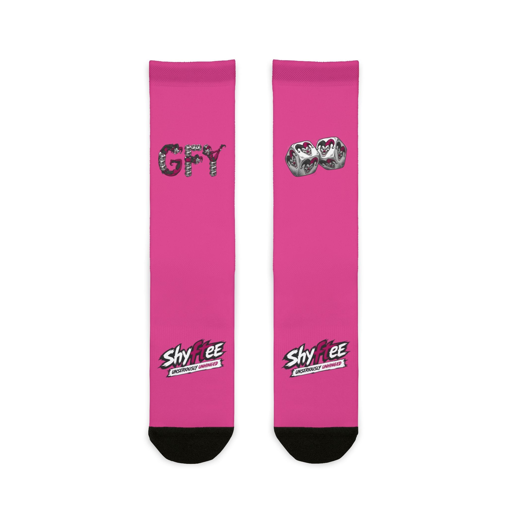 Shyftee "Gambler" Crew Socks (Pink)