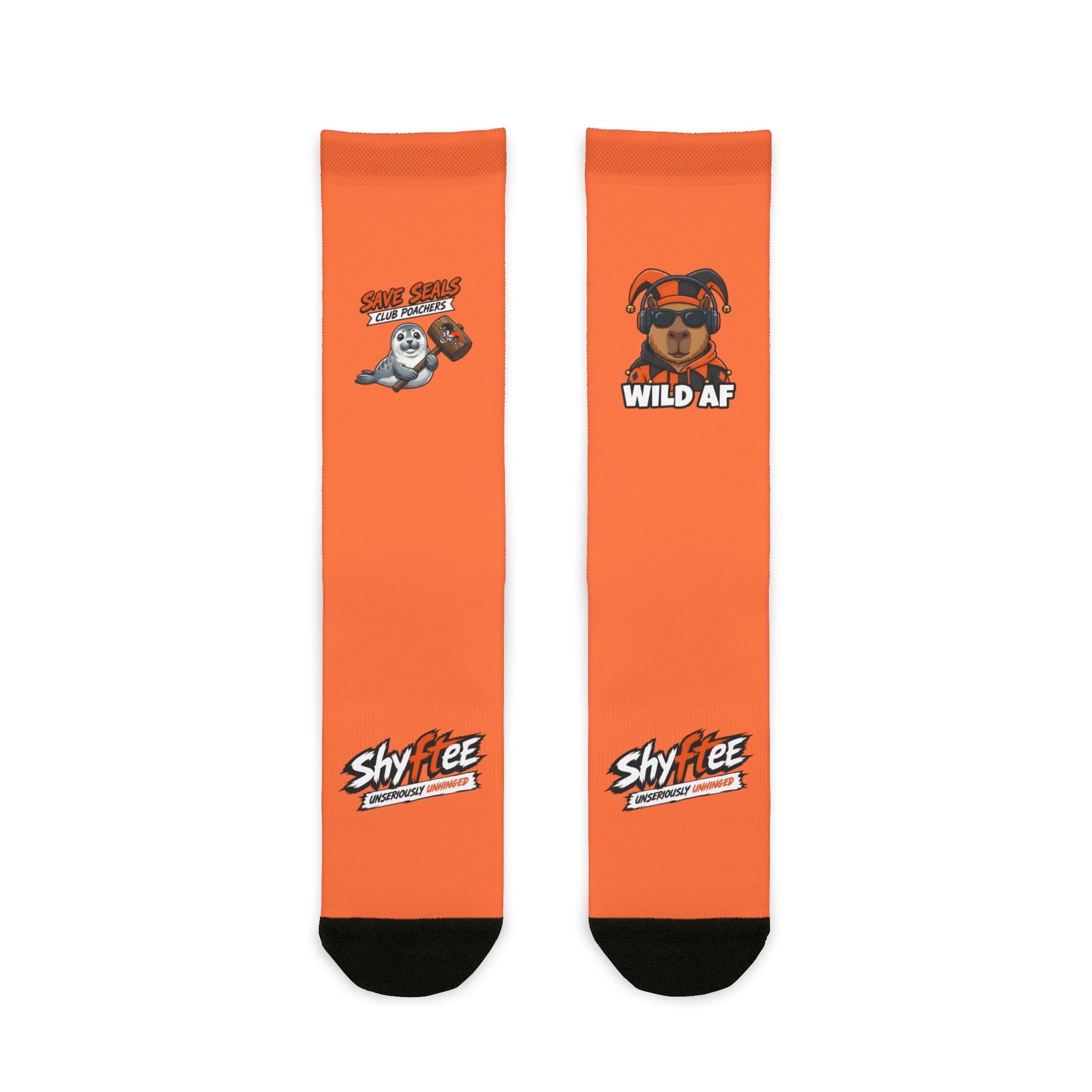 Shyftee "Sidekick" Crew Socks (Orange)