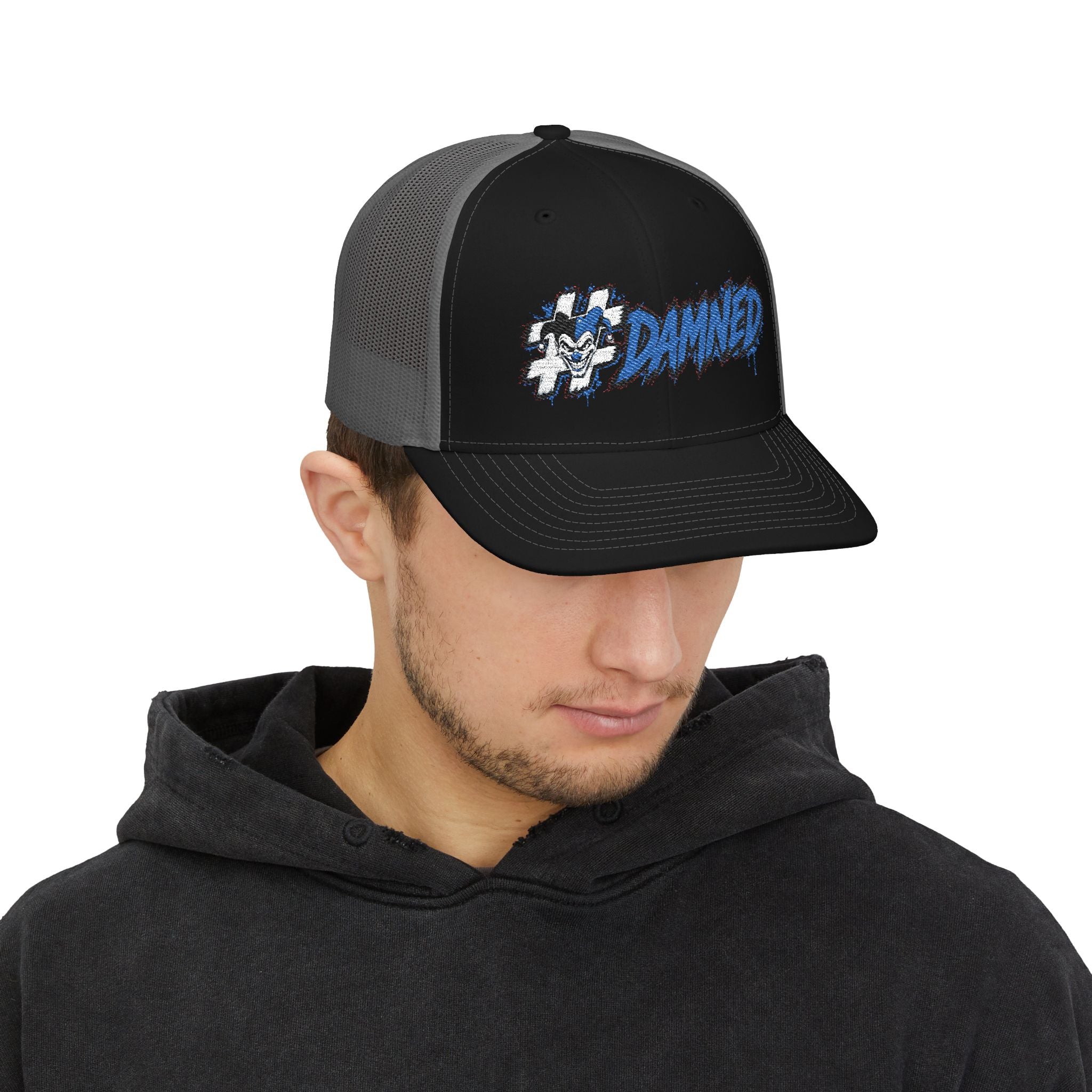 Shyftee "#Damned" Trucker Hat (Blue)