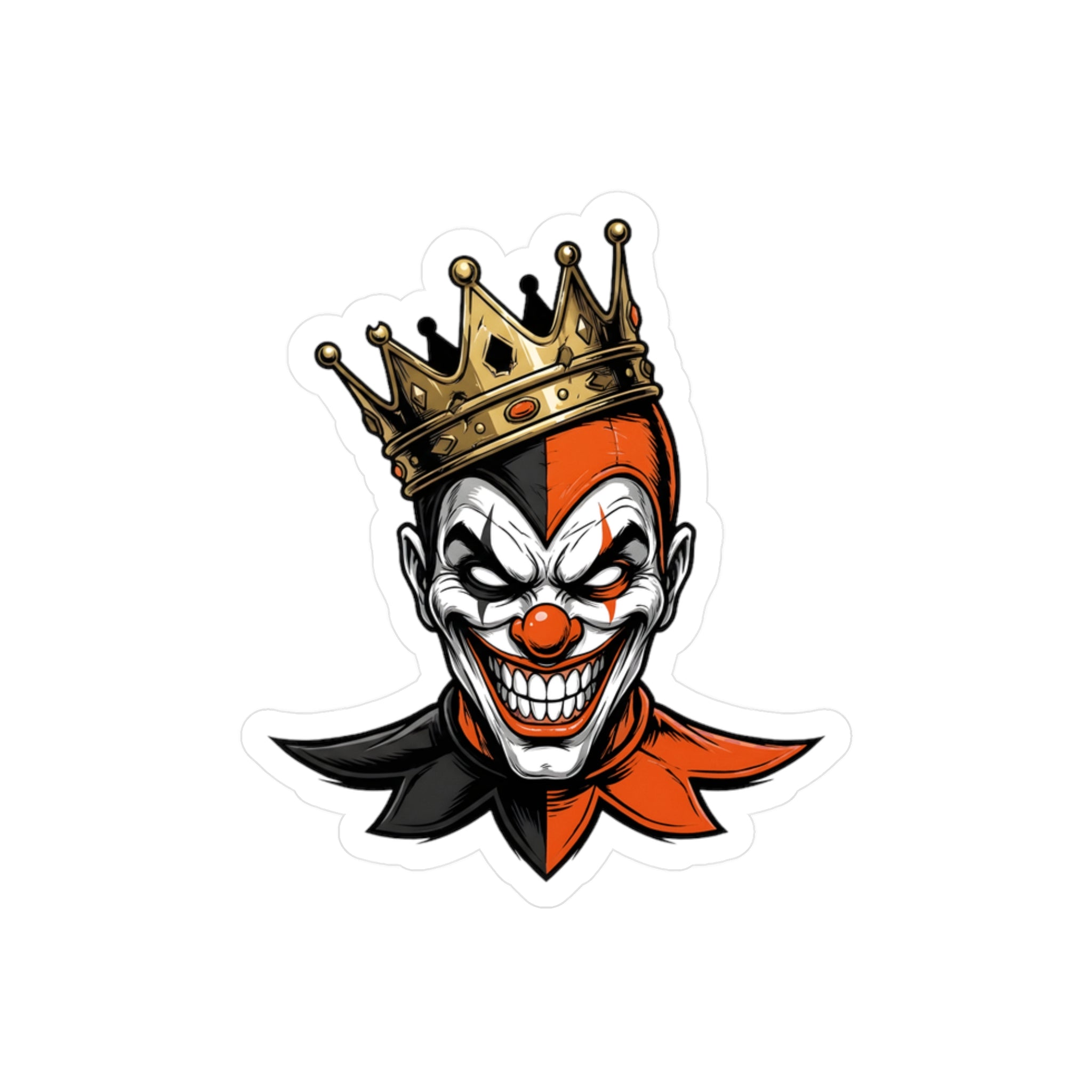 Shyftee "Crowned Jester" Sticker (Orange)