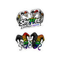 Shyftee Dice Logo + Comedy and Tragedy Stickers (Pride-Inspired)