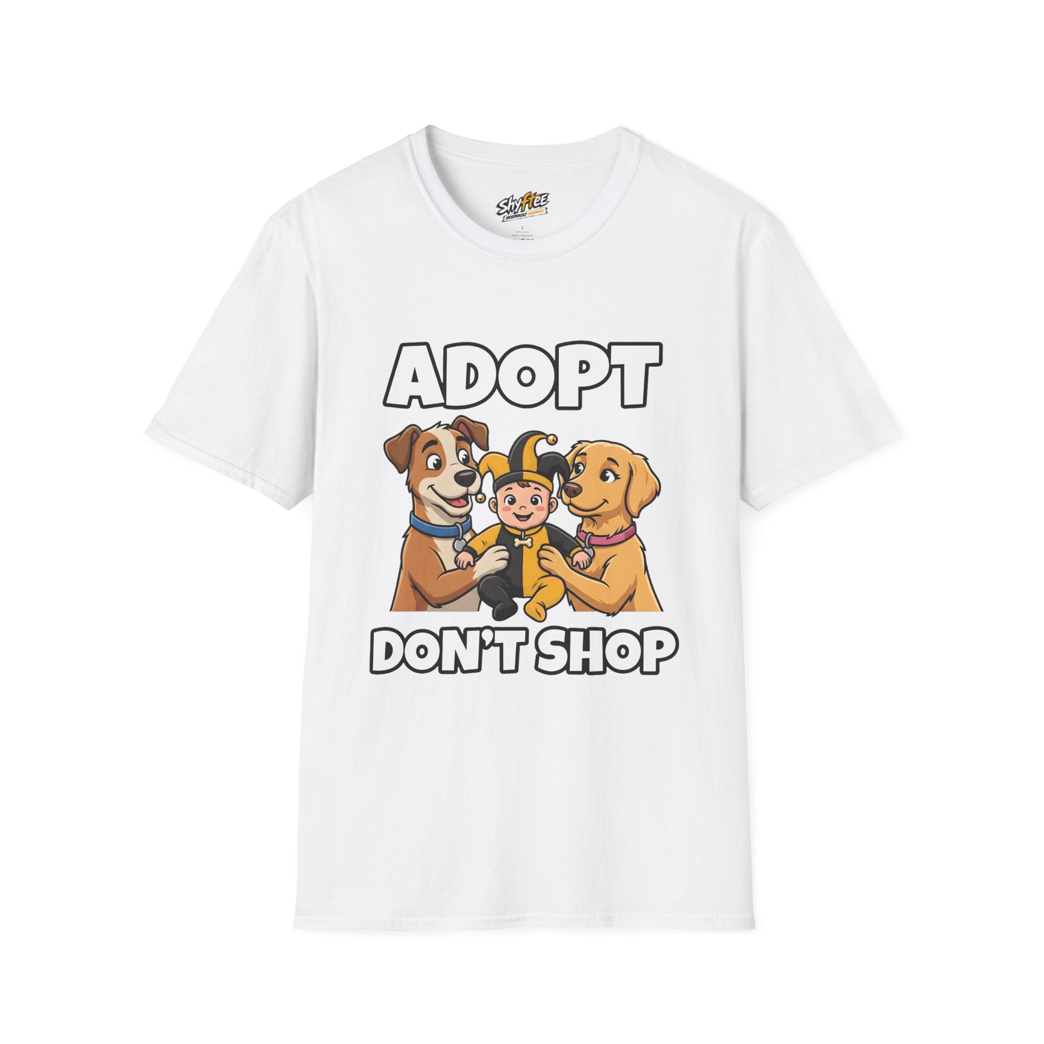 Shyftee "Adopt Don't Shop" Tee (Yellow)
