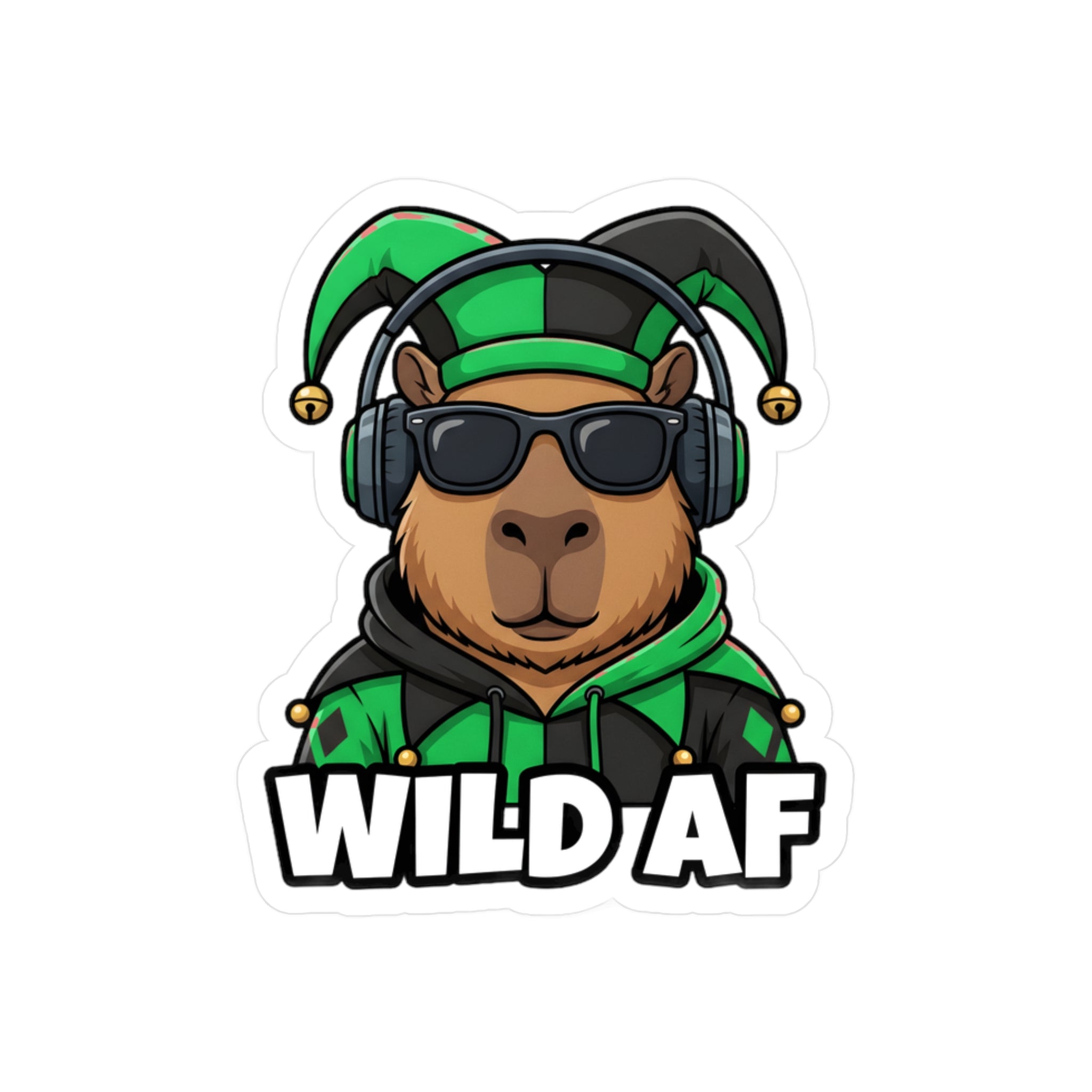 Shyftee "Wild AF" Sticker (Green)